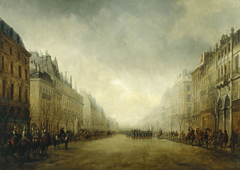 Revue passé par le Prince-Président sur les Grand Boulevards by Gustave-Edward Barry