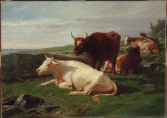 Rhode Island Pasture by Johannes Adam Simon Oertel