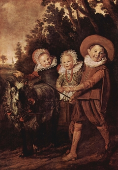 Right half of Gijsbert Claesz. van Campen family portrait by Frans Hals