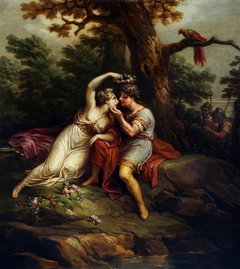 Rinaldo and Armida by Antonio Zucchi