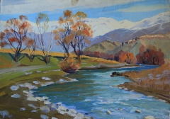 River in Eghegnadzor by Gevorg Avagyan