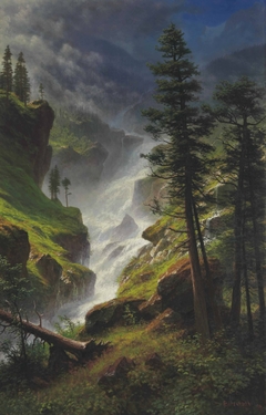 Rocky Mountain Waterfall by Albert Bierstadt