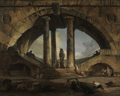 Römische Phantasievedute by Hubert Robert