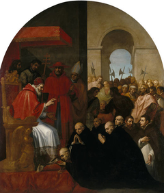 Saint Bruno and his Companions before Urban II by Vincenzo Carducci