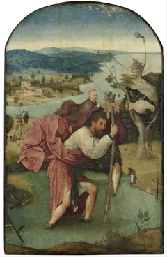 Saint Christopher Carrying the Christ Child by Hieronymus Bosch