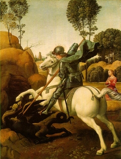 Saint George and the Dragon by Raphael