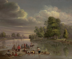 Scene on the Wabash by George Winter