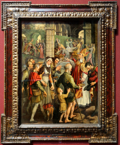 Scenes from the Life of an Unidentified Bishop Saint by Pieter Aertsen