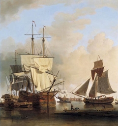 Shipping on the Thames off Rotherhithe by Samuel Scott