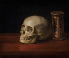 Skull and Hourglass by Christian Albrecht Jensen