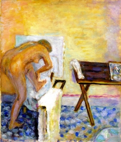 Small Nude Leaning Forward by Pierre Bonnard