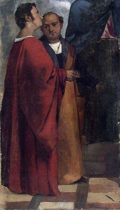 SS Cosmas and Damian. Copy after Tizian by Eilif Peterssen