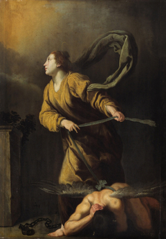 St. Juliana of Nicomedia defeats the devil by Anonymous