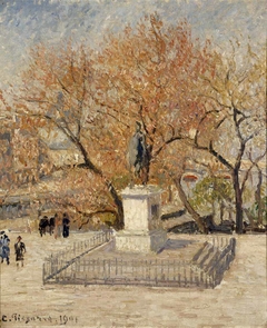 Statue of Henri-IV, Early Spring (First Series) by Camille Pissarro