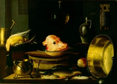 Still Life with a Calf's Head by Sebastian Stoskopff