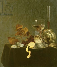 Still life with roemer and tazza by Willem Claesz Heda