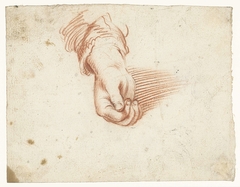 Studie van een gesloten hand by Moses ter Borch