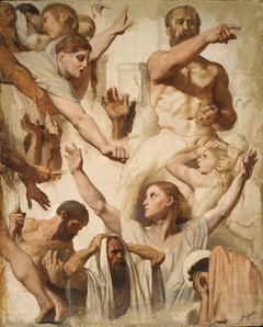 Studies for The Martyrdom of Saint Symphorien (Saint, Mother, and Proconsul) by Jean-Auguste-Dominique Ingres