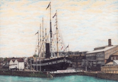 Ss Great Britain in Bristol harbour side by Matthew Grayson