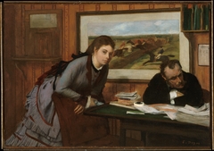 Sulking by Edgar Degas