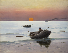 Sunset on the Sea by Stanisław Witkiewicz