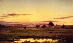 Sunset, Rhode Island by Martin Johnson Heade