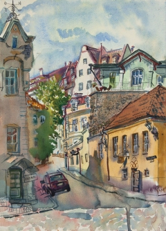 Tallinn morning by Natalia Mikhalchuck