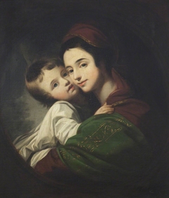 The Artist's Wife, Elizabeth Shewell, Mrs Benjamin West (1741-1814) and their Son Raphael Lamar West (1769-1850) by Benjamin West