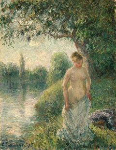 The Bather by Camille Pissarro