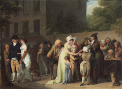 The Card Sharp on the Boulevard by Louis-Léopold Boilly