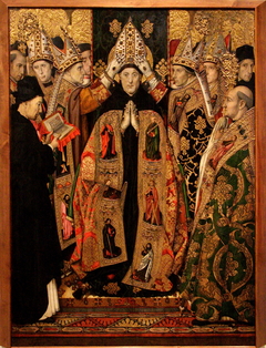 The Consecration of Saint Augustine by Jaume Huguet