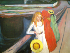 The Girls on the Bridge by Edvard Munch