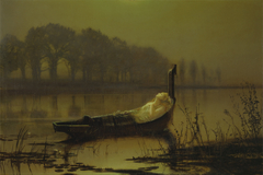 "The Lady of Shalott" by John Atkinson Grimshaw