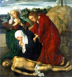 The Lamentation over the Dead Christ by Master of the Virgo inter Virgines