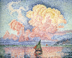 The Pink Cloud, Antibes by Paul Signac