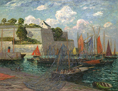 The Port and the Castle in Belle-Île by Maxime Maufra