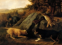 The Rabbit Hunters by Thomas Hewes Hinckley