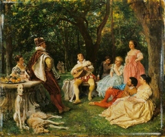 The Recital by Jean-Louis-Ernest Meissonier