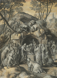 The Resurrection of Lazarus by Joachim Beuckelaer