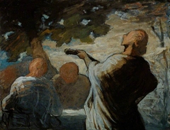 The Serenade by Honoré Daumier