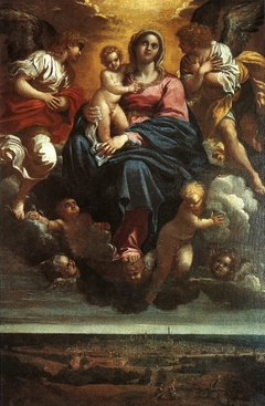 The Virgin and Child in the Clouds by Annibale Carracci