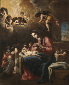 The Virgin and Child with Angels by Eugenio Caxés