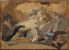 The Virgin Receiving the Prayers of Saint Dominic by Giovanni Battista Tiepolo