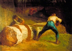 The Wood Sawyers by Jean-François Millet