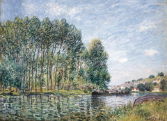 Tournant du Loing à Moret by Alfred Sisley