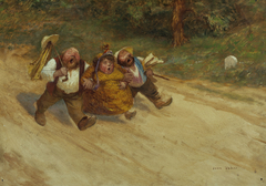 Trois bons amis by Jean Veber