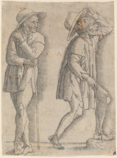 Two Peasants by Andrea Mantegna