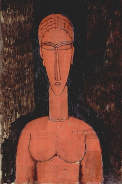 Rote Büste by Amedeo Modigliani