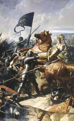 Battle of Castillon by Charles-Philippe Larivière