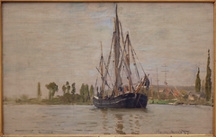 Anchored Chasse-marée by Claude Monet